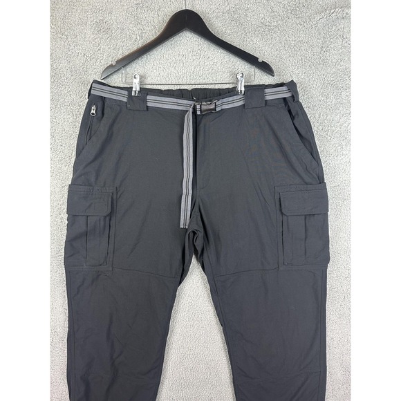Duluth Trading Co Cargo Pants Men 3XL Nylon Hiking Outdoor Utility Pocket Belted